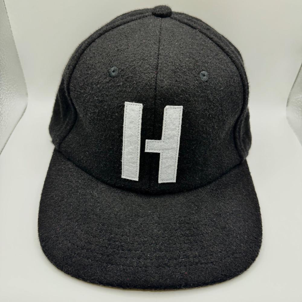 Hoonigan Racing Division Mens Black Wool Blend Hat Adjustable Strap Baseball Cap